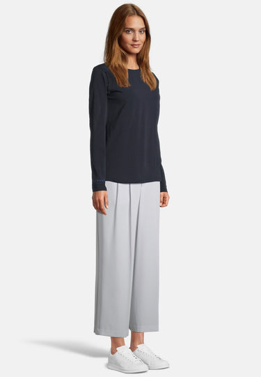 salzhaut - SCHATEKE Damen normale Passform - Frontprint - Hamburg - Langarmshirt - 10 - #farbe_navy