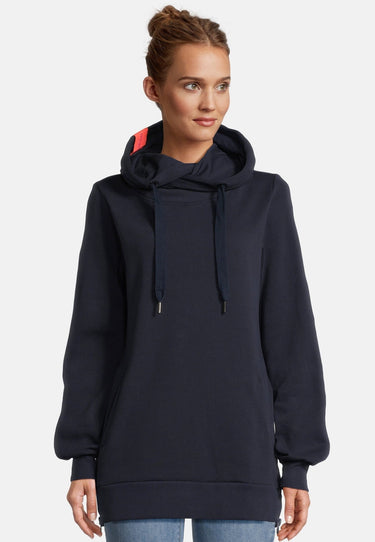 salzhaut - SCHELLEN Damen Leicht tailliert - Hoodie - Kapuzenpullover - Langarmshirt - 6 - #farbe_navy