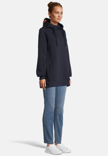 salzhaut - SCHELLEN Damen Leicht tailliert - Hoodie - Kapuzenpullover - Langarmshirt - 10 - #farbe_navy