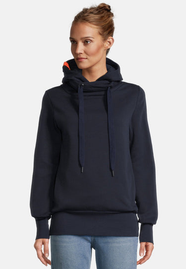 salzhaut - SCHIENFATT Damen Leicht tailliert - Hamburg - Hoodie - Kapuzenpulli - 1 - #farbe_navy