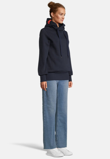 salzhaut - SCHIENFATT Damen Leicht tailliert - Hamburg - Hoodie - Kapuzenpulli - 5 - #farbe_navy