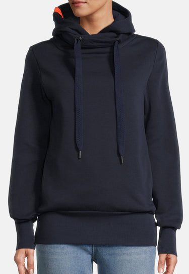 salzhaut - SCHIENFATT Damen Leicht tailliert - Hamburg - Hoodie - Kapuzenpulli - 3 - #farbe_navy