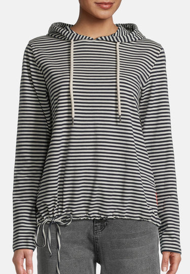 salzhaut - SCHIEPEN Damen Oversized - Hamburg - Kapuze - Langarmshirt - 3 - #farbe_navy-offwhite