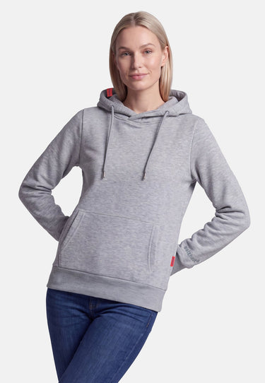 salzhaut - SCHNUTE Damen Hoodie Regular Fit - adenauer & co - Anker - Basic - 18 - #farbe_Grey Melange