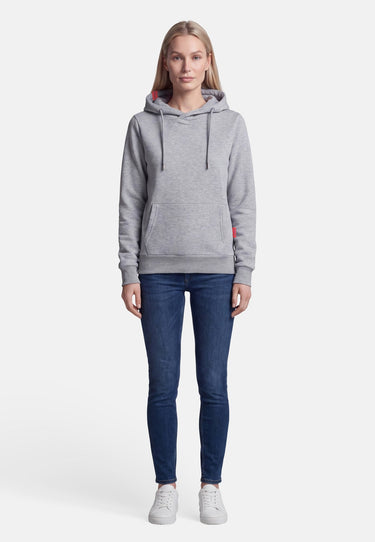 salzhaut - SCHNUTE Damen Hoodie Regular Fit - adenauer & co - Anker - Basic - 20 - #farbe_Grey Melange
