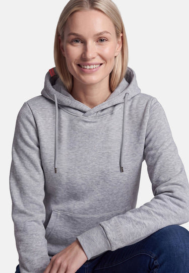 salzhaut - SCHNUTE Damen Hoodie Regular Fit - adenauer & co - Anker - Basic - 14 - #farbe_Grey Melange