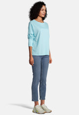Salzhaut - SMAAK Damen normale Passform - Hamburg - Langarmshirt - Reduziert - 10 - #farbe_aqua