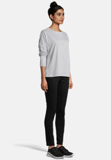 Salzhaut - SMAAK Damen normale Passform - Hamburg - Langarmshirt - Reduziert - 20 - #farbe_grey-melange