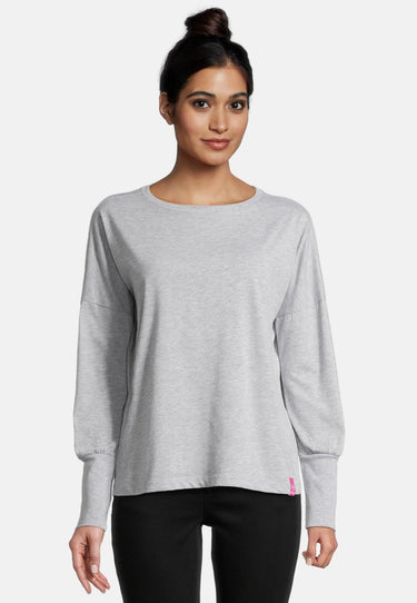 salzhaut - SMAAK Damen normale Passform - Hamburg - Langarmshirt - Rundhals - 16 - #farbe_grey-melange
