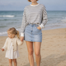 Salzhaut - SMAAK - RINGEL Damen normale Passform - Hamburg - Langarmshirt - Reduziert - 1 - #farbe_navy-offwhite