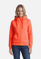 salzhaut - Damen Sweatjacke SÖÖTE Tailliert - adenauer & co - Anker - Basic - 110 - #farbe_Fiery Coral