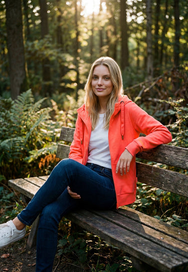 salzhaut - SÖÖTE Damen Tailliert - adenauer & co - Anker - Basic - 112 - #farbe_Fiery Coral