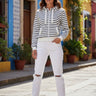 salzhaut - SÖÖTE - RINGEL Damen normale Passform - adenauer & co - Anker - Basic - 1 - #farbe_navy-offwhite