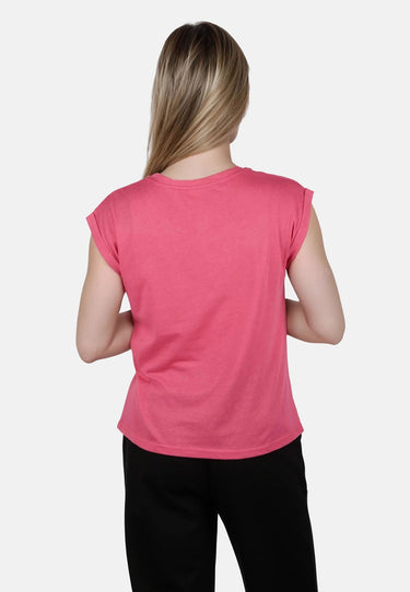 salzhaut - SÖMMER Damen Relaxed-Fit - Oversize - T-Shirt - überschnitten - 39 - #farbe_pink