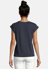 salzhaut - SÖMMER Damen Shirt Relaxed-Fit - adenauer & co - Anker - Basic - 24 - #farbe_Navy