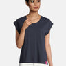Salzhaut - SÖMMER Damen Relaxed-Fit - Oversize - Reduziert - T-Shirt - 16 - #farbe_navy