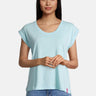 Salzhaut - SÖMMER Damen Relaxed-Fit - Oversize - Reduziert - T-Shirt - 6 - #farbe_aqua