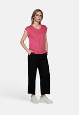 salzhaut - SÖMMER Damen Shirt Relaxed-Fit - adenauer & co - Anker - Basic - 40 - #farbe_Pink