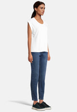 salzhaut - SÖMMER Damen Shirt Relaxed-Fit - adenauer & co - Anker - Basic - 30 - #farbe_White