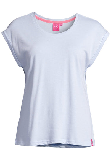 salzhaut - SÖMMER Damen Relaxed-Fit - Oversize - T-Shirt - überschnitten - 12 - #farbe_light-blue