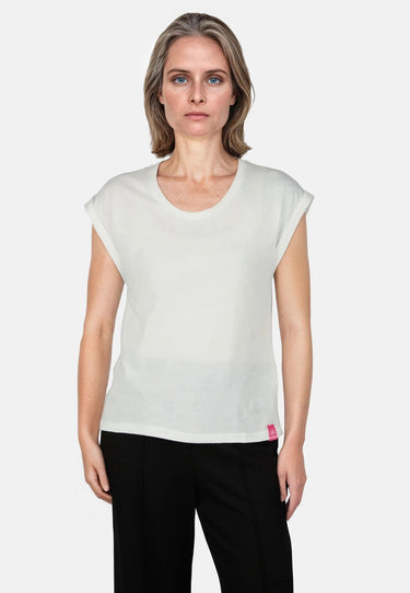 salzhaut - SÖMMER Damen Relaxed-Fit - Oversize - T-Shirt - überschnitten - 28 - #farbe_offwhite