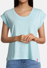 salzhaut - SÖMMER Damen Shirt Relaxed-Fit - adenauer & co - Anker - Basic - 13 - #farbe_Aqua
