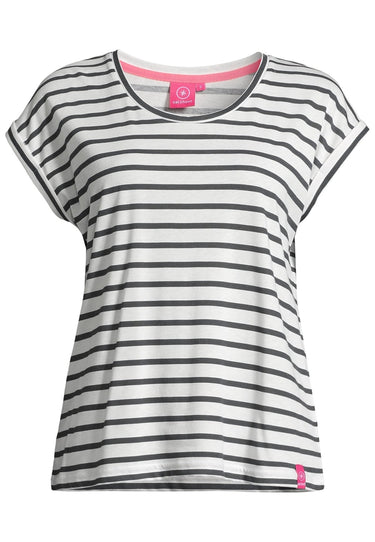 salzhaut - SÖMMER - RINGEL Damen Relaxed-Fit - Hamburg - Oversize - T-Shirt - 2 - #farbe_navy-offwhite