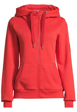 salzhaut - Damen Sweatjacke SÖÖTE Tailliert - adenauer & co - Anker - Basic - 10 - #farbe_Chilli Red