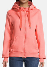 salzhaut - Damen Sweatjacke SÖÖTE Tailliert - adenauer & co - Anker - Basic - 57 - #farbe_Coral