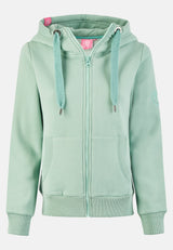 salzhaut - Damen Sweatjacke SÖÖTE Tailliert - adenauer & co - Anker - Basic - 65 - #farbe_Salbei