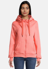 salzhaut - Damen Sweatjacke SÖÖTE Tailliert - adenauer & co - Anker - Basic - 55 - #farbe_Coral