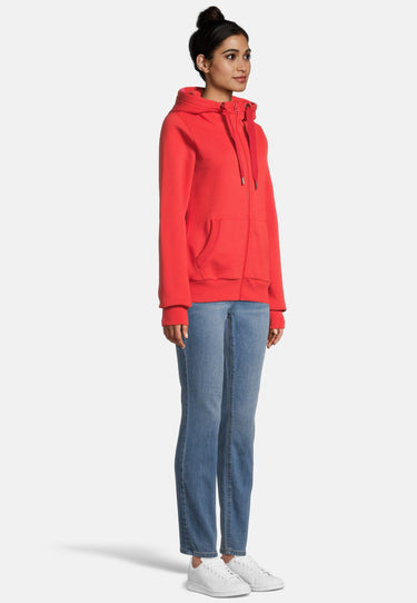 salzhaut - SÖÖTE - HERZ RÜCKEN Damen normale Passform - Backprint - Damen - Sweatjacke - 5 - #farbe_chilli-red-white