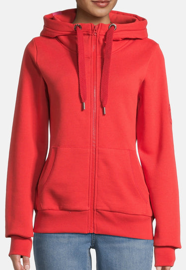 salzhaut - SÖÖTE - HERZ RÜCKEN Damen normale Passform - Backprint - Damen - Sweatjacke - 3 - #farbe_chilli-red-white