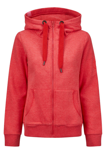 salzhaut - SÖÖTE JACKE Damen Leicht tailliert - Eingriffstaschen - Hoodiejacke - Sweatjacke - 32 - #farbe_red