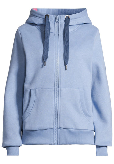 salzhaut - SÖÖTE JACKE Damen Leicht tailliert - Eingriffstaschen - Hoodiejacke - Sweatjacke - 37 - #farbe_ice-blue