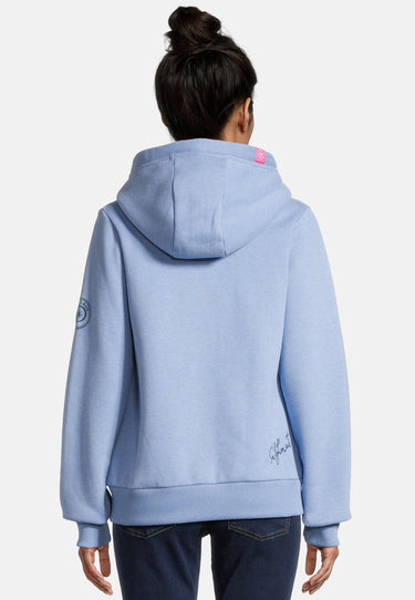 salzhaut - SÖÖTE JACKE Damen Leicht tailliert - Eingriffstaschen - Hoodiejacke - Sweatjacke - 39 - #farbe_ice-blue