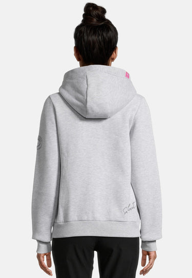 salzhaut - SÖÖTE JACKE Damen Leicht tailliert - Eingriffstaschen - Hoodiejacke - Sweatjacke - 48 - #farbe_grey-melange