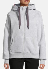 salzhaut - SÖÖTE JACKE Damen Sweatjacke Leicht tailliert - adenauer & co - Anker - Basic - 40 - #farbe_Grey Melange
