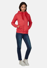 salzhaut - SÖÖTE JACKE Damen Sweatjacke Leicht tailliert - adenauer & co - Anker - Basic - 30 - #farbe_Red