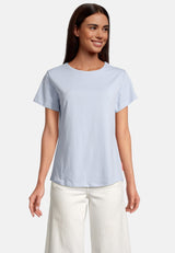 salzhaut - STEENTJE Damen Shirt normale Passform - adenauer & co - Anker - Basic - 34 - #farbe_Light Blue