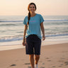 salzhaut - STEENTJE - KÜSTENLIEBE Damen Relaxed-Fit - adenauer & co - Anker - Basic - 1 - farbe_Aqua-Neon Pink