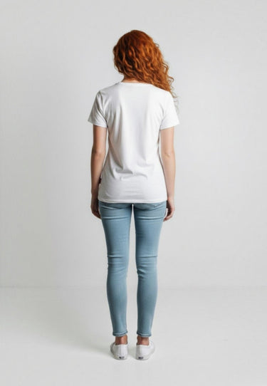 salzhaut - STEENTJE - KÜSTENLIEBE WELLE Damen Shirt Regular Fit - adenauer & co - Anker - Basic - 9 - #farbe_White-Neon Pink-Ocean