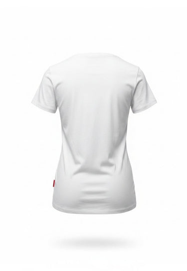 salzhaut - STEENTJE - KÜSTENLIEBE WELLE Damen Shirt Regular Fit - adenauer & co - Anker - Basic - 10 - #farbe_White-Neon Pink-Ocean