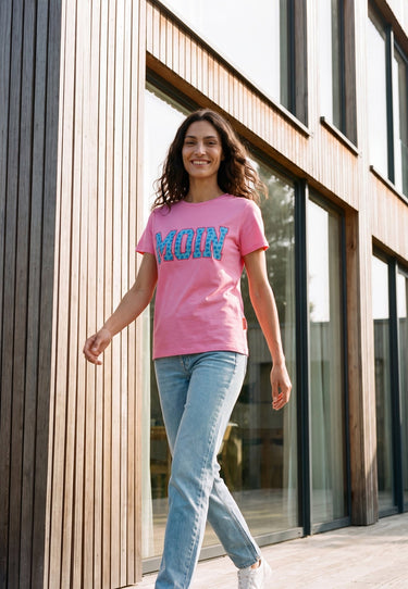 salzhaut - STEENTJE - MOIN Herzen Damen Shirt Regular Fit - adenauer & co - Anker - Basic - 25 - #farbe_Blossom-Ocean Blue