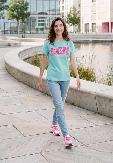 salzhaut - STEENTJE - MOIN Herzen Damen Shirt Regular Fit - adenauer & co - Anker - Basic - 33 - #farbe_Aqua-Blossom