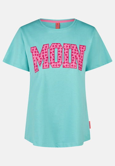 salzhaut - STEENTJE - MOIN Herzen Damen Shirt Regular Fit - adenauer & co - Anker - Basic - 34 - #farbe_Aqua-Blossom