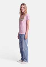 salzhaut - Damen Shirt STEENTJE - MOIN Leo Regular Fit - adenauer & co - Anker - Basic - 37 - #farbe_Rosé-Yellow