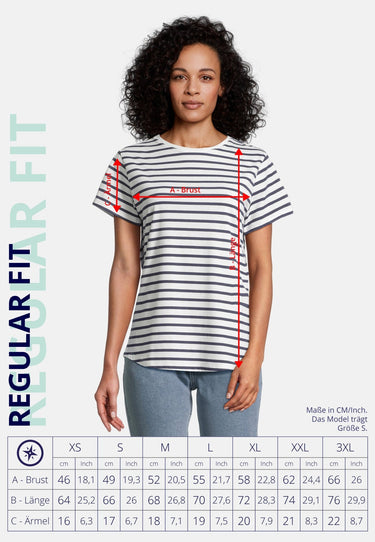 salzhaut - STEENTJE - RINGEL Damen normale Passform - Damen - ringel - T-Shirt - 6 - #farbe_navy-offwhite