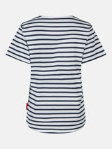 salzhaut - STEENTJE RINGEL - MOIN Herzen Damen Shirt Regular Fit - Anker - Basic - 9 - #farbe_Navy-Offwhite-Blossom