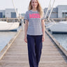 salzhaut - STEENTJE RINGEL - MOIN Herzen Damen Shirt Regular Fit - Anker - Basic - 1 - #farbe_Navy-Offwhite-Blossom